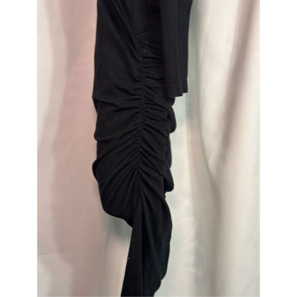 Beautiful UNIQUE Michael Stars Anthropologie  Black Maxi Dress Longsleeves Bodyc - Picture 5 of 10